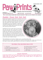 Paw Prints Newsletter Spring 2005